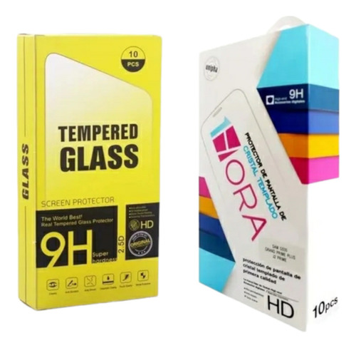 10 Piezas Mica Cristal Templado 9h Un Modelo O Surtido
