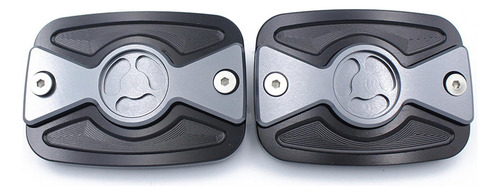 2 Piezas De Tapa De Tanque De Líquido De Frenos De Plata