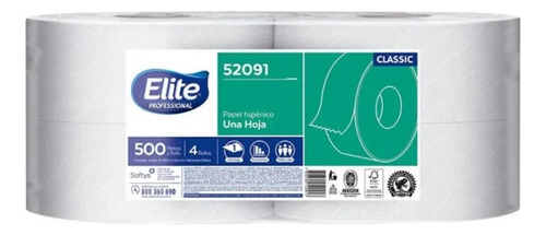 Papel Higienico Jumbo Industrial 500 Metros (4 Rollos)