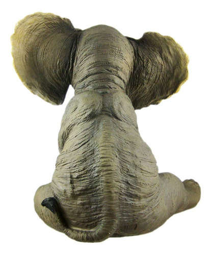 Encantadora Estatua De Elefante Africano Con Linterna, Adora