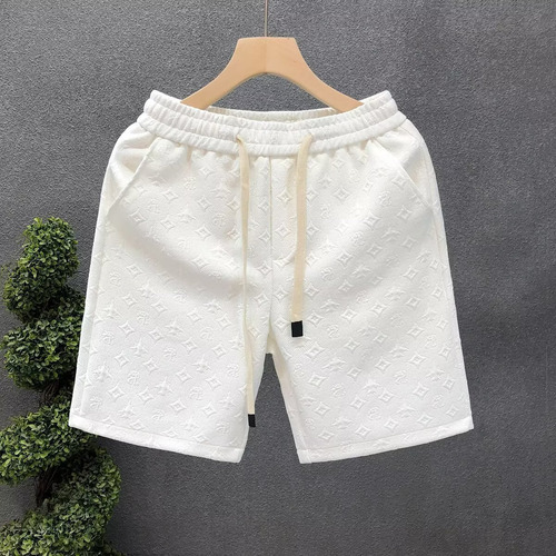 Nuevos Pantalones Cortos Casuales Con Estampado Blanco Para