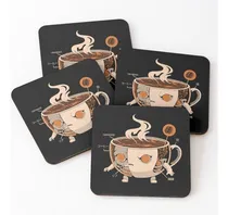 Comprar Set Posavasos Set Posavasos Radiografía De Coffeezilla Calid