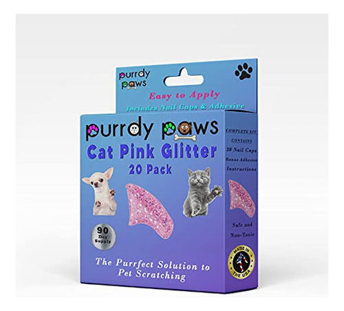Purrdy Paws Suministro De 3 Meses Tapas De Uñas Suaves Para