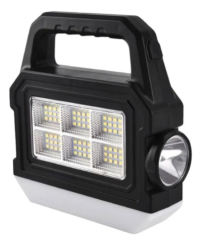 Linterna Lampara Led Recargable De Mano Solar Outdoor 6panel