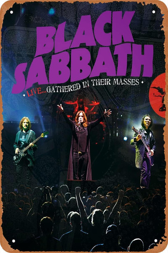 Póster Vintage De Metal De Black Sabbath De Swrlzvzn P