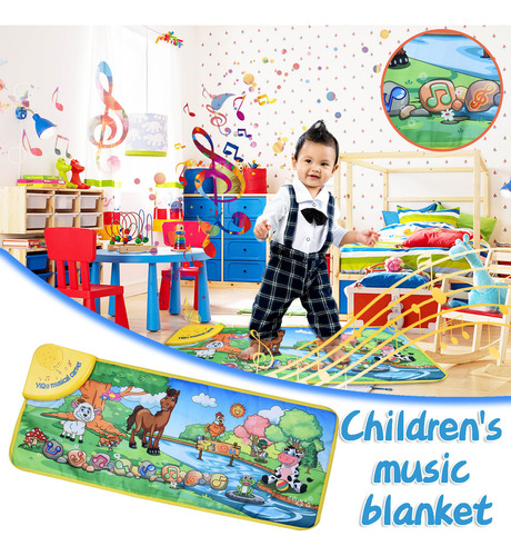 Jogo Musical Criativo Para Crianças Music Blanket Carpet Cra