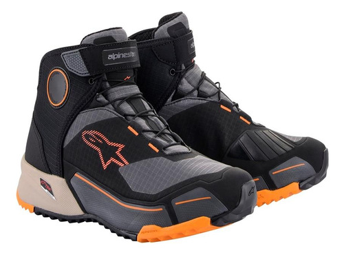 Bota Alpinestars Crx Drystar Preto Laranja Impermeável Tenis