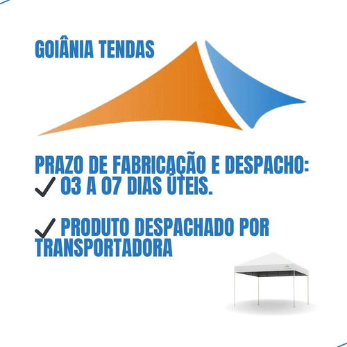 Tenda Piramidal 6x8 Lona Cristal