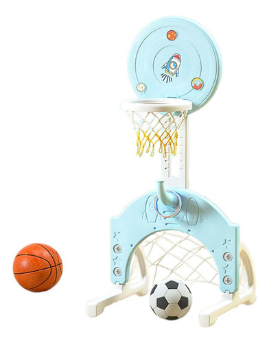 Basquete Infantil Indoor Brinquedo Esportivo Laço Azul