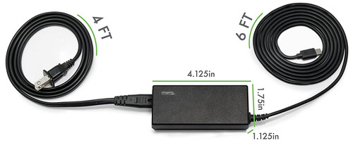 Cargador Enchufable Usb-c Adaptador De Corriente Para El Con