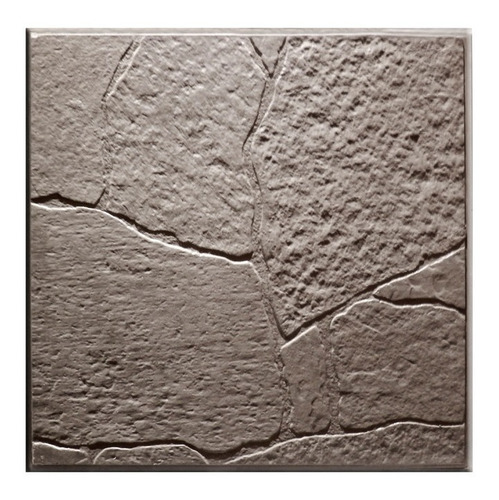 Molde Para Baldosas Laja Gregoriana X 10 Unidades. Color Gris Oscuro