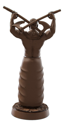 Estátua Xangô Imagem Umbanda Candomblé Orixá Cor Cor Madeira