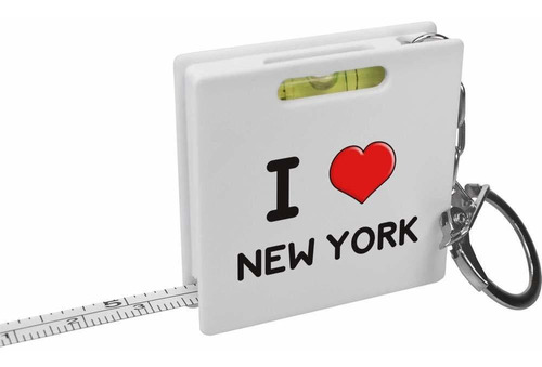 Azeeda 'i Love New York' Keyring Tape Measure Spirit