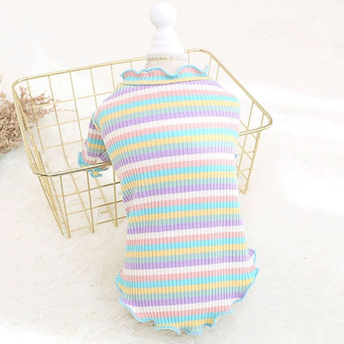 Roupa Para Cachorros Gato Pequenos Pet Leve Verão Malha