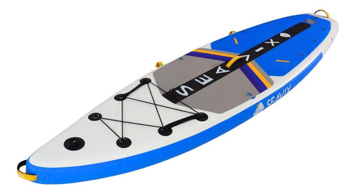 Prancha Stand Up Inflável De Alta Performance Barcos Lanchas Iates Prancha Surf Stand Inflável Seavix Cor Azul Ideal Para Águas Calmas Mar Praias Rios Diversão E Qualidade Material Seguro E Resistente