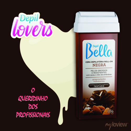 Atacado 45 Refil Cera Negra Rollon Depilatória Depil Bella