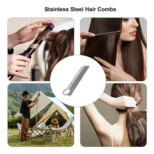 Peine De Metal For Cabello Y Barba Peine De Bolsillo Peine