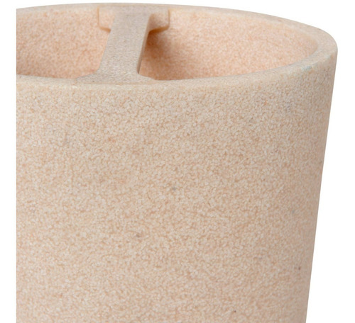 Porta Cepillo Para Baño Beige Afj