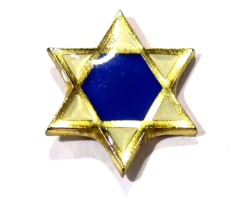 Pin Estrella De David 2cm Judio Judaismo Cabala Israel