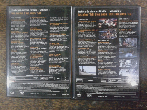 Imagen 2 de 4 de Trailers De Ciencia Ficcion * Años 50 Al 90 * 2 Dvd *