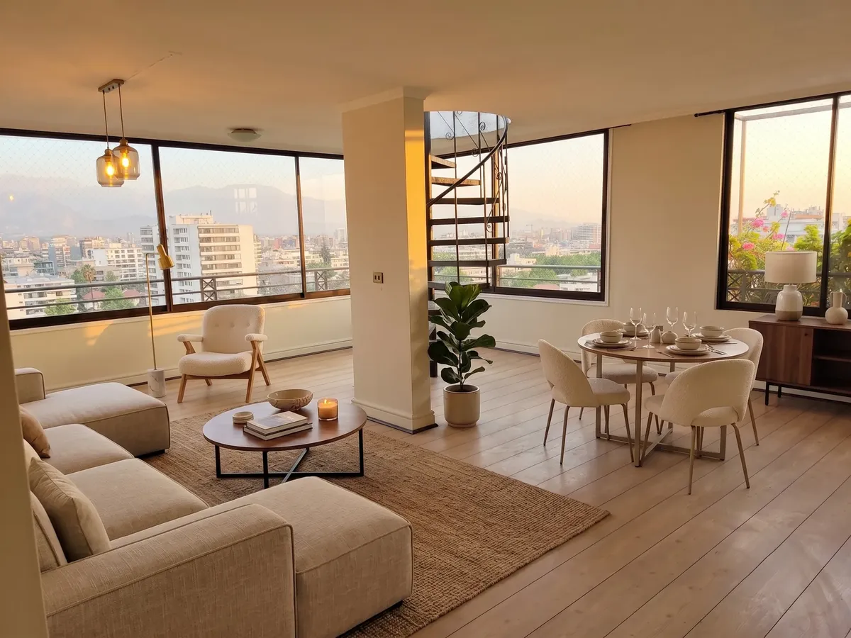 Imagen 1 de 13 de Penthouse Dúplex Pocuro 4d3b + Est Y Bdga
