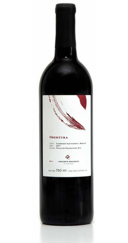 Vino Tinto Mexicano Obertura Concierto Enólogico 750ml