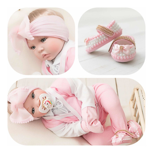 Bebe Real Reborn Boneca-em Estoque Pronta Entrega - 16 Itens