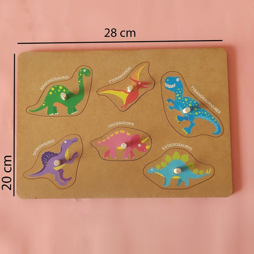 Imagen 6 de 10 de Juego Encastre Madera Con Agarre Didácticos Infantil Niños