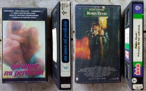 2 Películas En Vhs: Mi Amor, Mi Perdición + Robin Hood