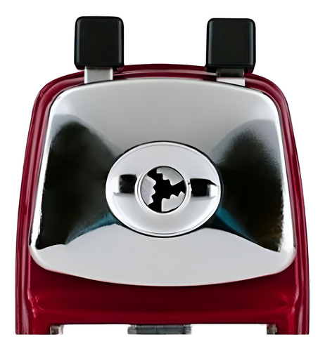 Apontador Lápis De Mesa Com Depósito E Manivela Vermelho