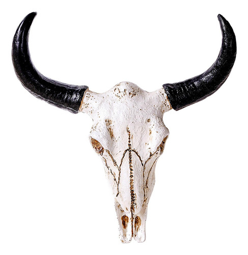 Estatua De Esqueleto De Cabeza De Toro, Escultura De Pared