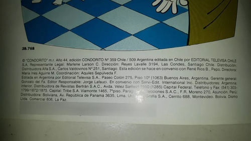 Revistas Condoritos Grandes Leer Descripcion!! (Usado)
