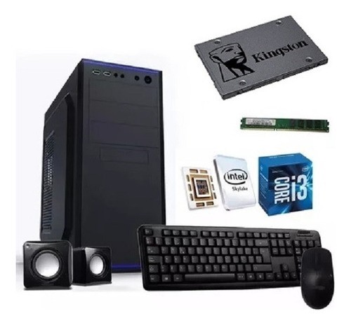 Pc Cpu Computadora Intel Core I3 8gb Ram Ssd 240gb