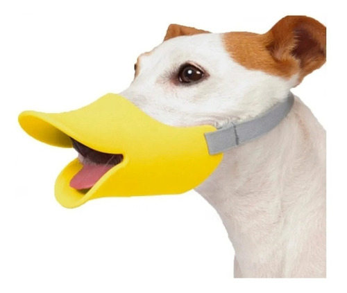 Focinheira Bico De Pato Em Silicone Cachorro Confortável Cão Tamanho M