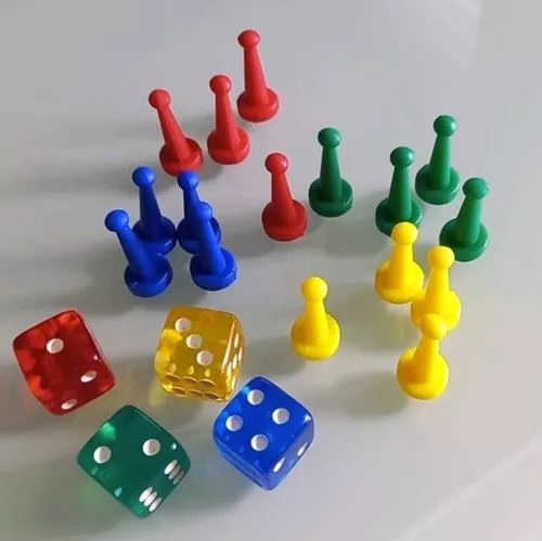 16 Peões Pinos Jogo De Tabuleiro De Ludo