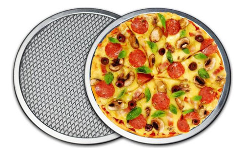 Z0f Tela De Cozimento De Pizza 14 Polegadas