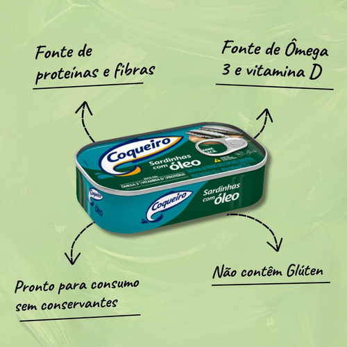 Sardinha Com Óleo Coqueiro Lata 125g