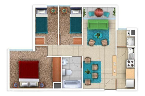 Departamento En Venta De 3 Dorm. En Quinta Normal