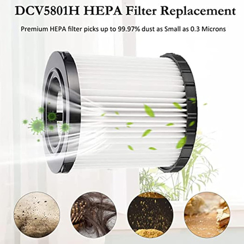 Filtro De Reemplazo Hepa Dcv5801h Para Dewalt Dcv580 Y Dcv58