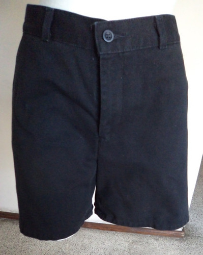 Short Negro Con Bolsas Dockers Talla-10 (m) Sht384 (Usado)