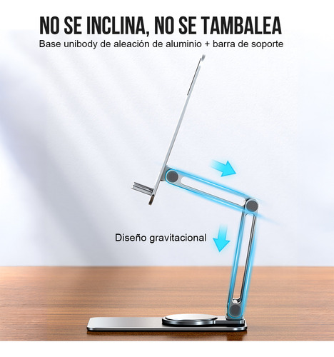 2 Pcs Soporte Base Para Celular Escritorio Rotación Plegable