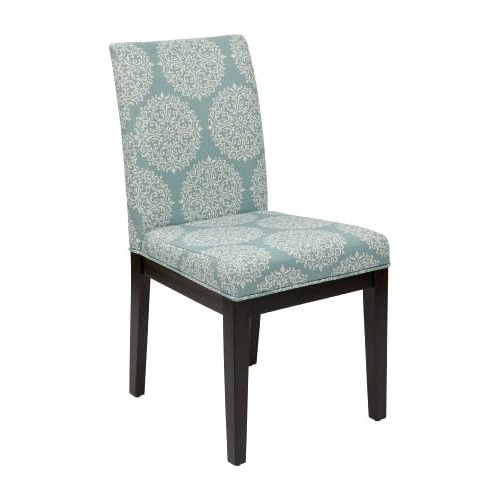 Dakota Upholstered Parsons Chair With Espresso Finish W...