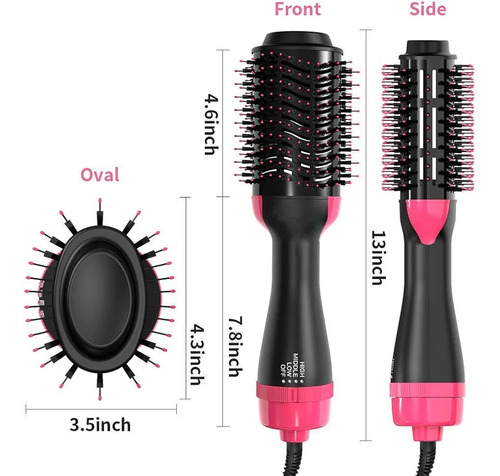 Cepillo Secador De Cabello Voluminizador Alizador 3 En 1