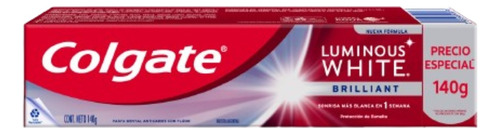 Crema Dental Liminous Blanqueadora 140 Gr Colgate (7412)