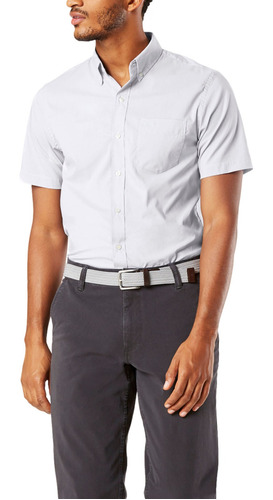 Camisa Signature Comfort Flex Standard Fit Blanco Dockers