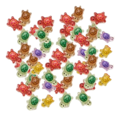 Arte De Uñas De Mini Tortugas De Dibujos Animados 50 Piezas