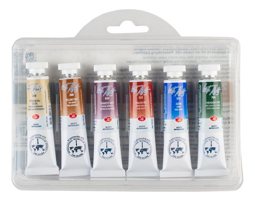 Kit 6 Aquarelas White Night Tubo Classic 2101