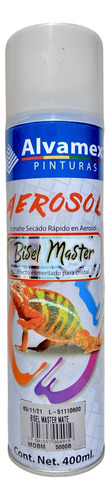 Alvamex Pintura En Aerosol Efecto Esmerilado Para Privacidad En Ventanas Y Cristales Semi Transparente Acabado Mate Opaco De Secado Rápido Presentación De 400 Ml. Bisel Master