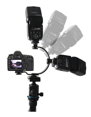 Bracket Soporte C Metalico P/zapata Flash Iluminador Sonido