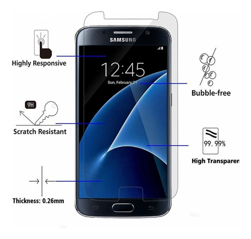 Vidrio Templado Glass Samsung J510 (premiun 9h )